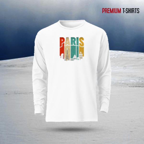 men's full sleeve (paris) t shirt