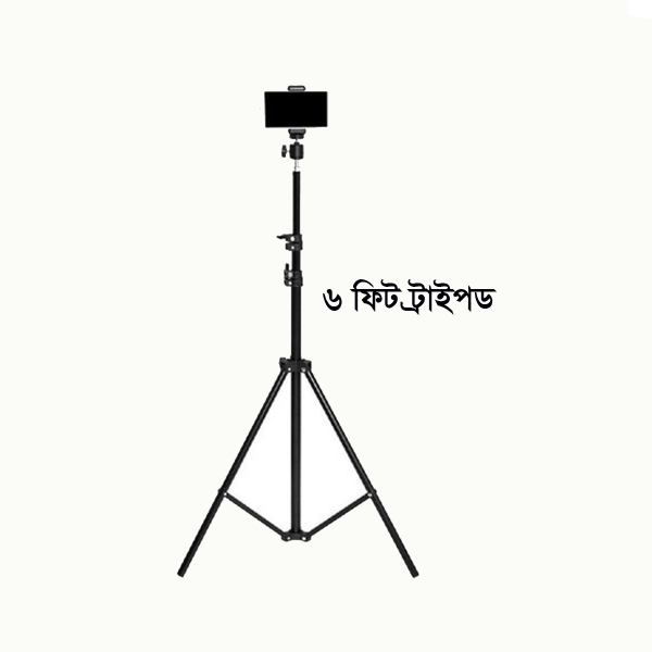 6 fit tripod stand +10" ring light + k8 microphone