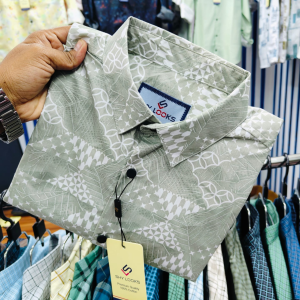 pure cotton full sleeve print shirt for men's