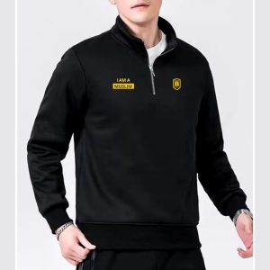 men's full sleeve sweatshirt black