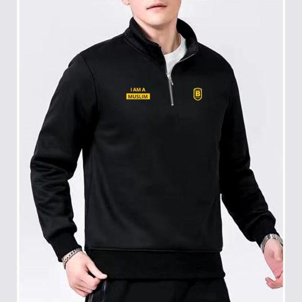 men's full sleeve sweatshirt black