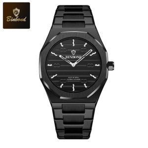 binbond 818 stainless steel quartz fashionable premium watch