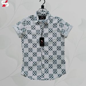 luxury popcorn half sleeve print shirt shy looks