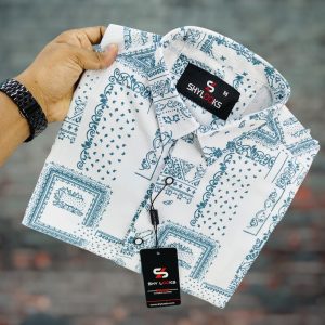 luxury popcorn half sleeve print shirt shy looks