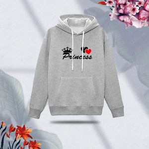 premium comfortable (princess gray) ladies winter hoodie