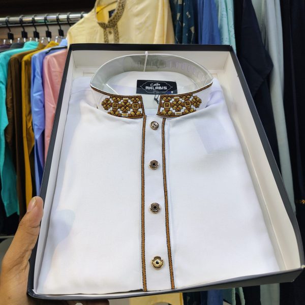 comfortable embroidered punjabi with premium box