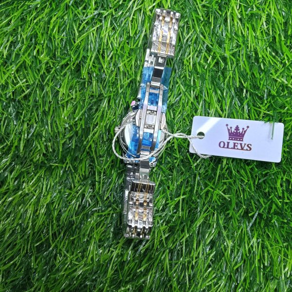 butter fly lock olevs 9931g new exclusive design quartz watch for men silver