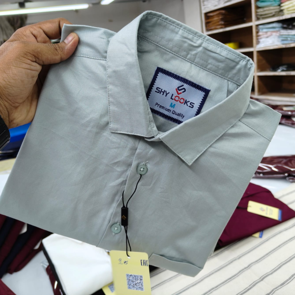 premium cotton feel half sleeve shirt for mens