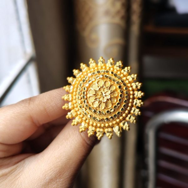 royal antique sunflower ring