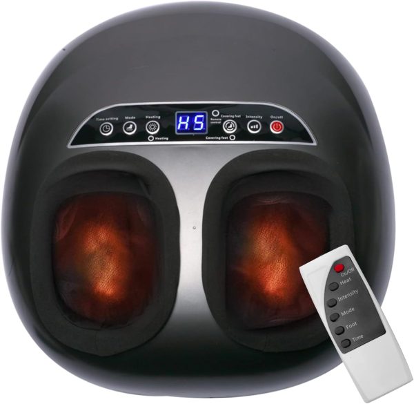 electric foot massagers with heated, soothing deep kneading therapy for foot wellness
