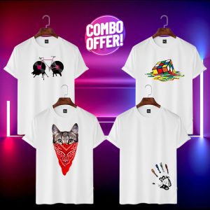 4pis mesh jersy fabric t shirt
