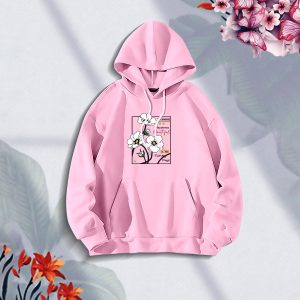 premium comfortable (sunny days pink) ladies winter hoodie