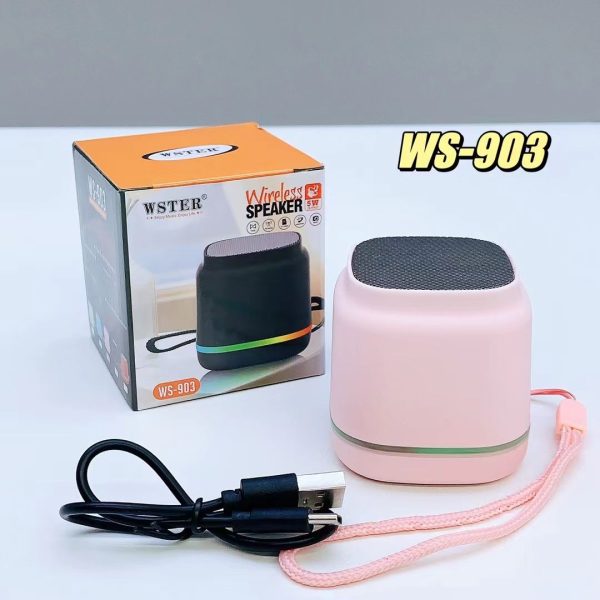wster ws 903 colorful lighting mini wireless speaker