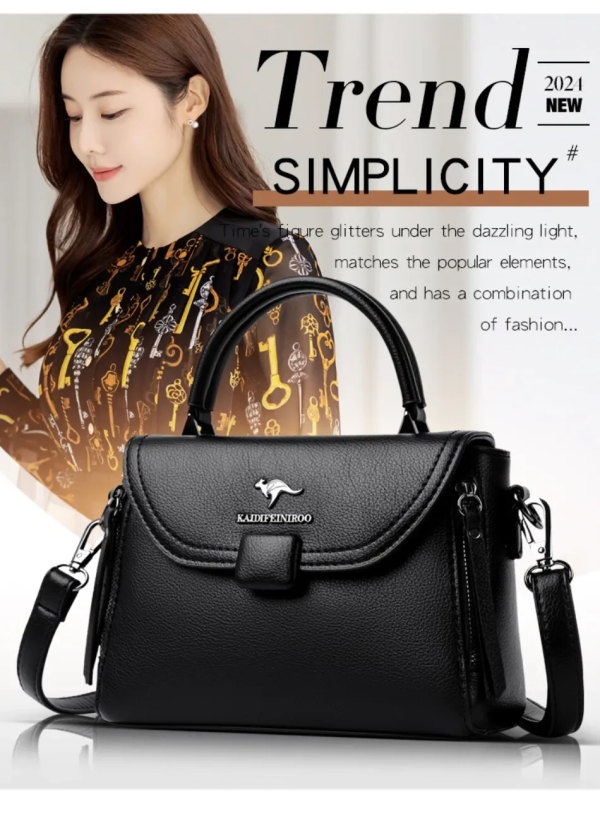 luxury designer fashion high quality leather kangaroo handbag