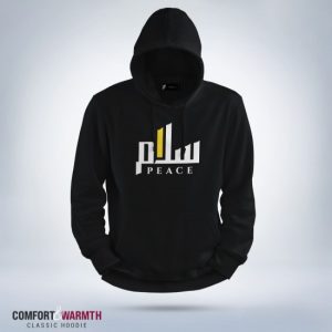 “salam peace” islamic hoodie (black)