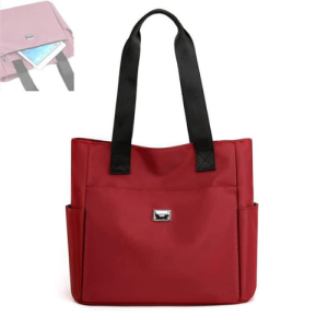fashion shopping bag (maroon)