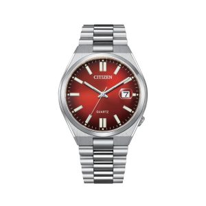 citizen tsuyosa men's burgundy dial watch