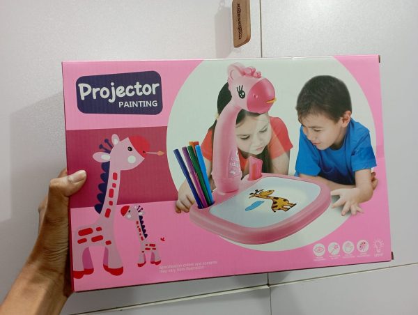 little hands drawing projector table for kids, trace and draw projector toy with light