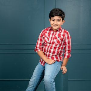 boys long sleeve check shirt
