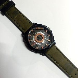 signature trendy men watch (olive )