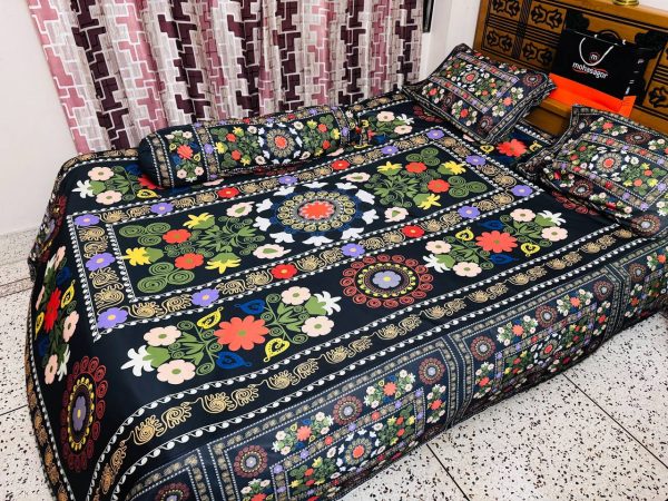 china premium 3d design bed sheet