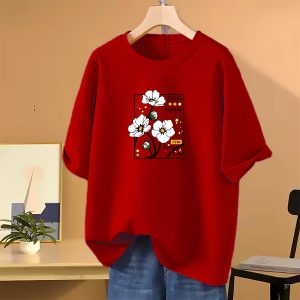 lovely drop shoulder t shirt for women