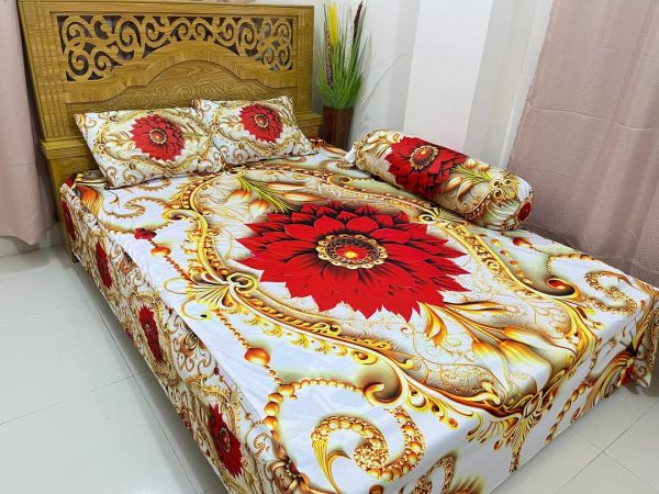 china premium 3d design bed sheet