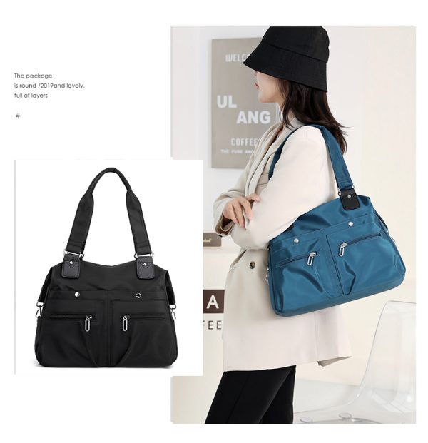 women's handbag solid (blue)