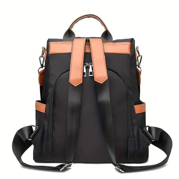 women large capacity outdoor tote bag ( orrange/ black)