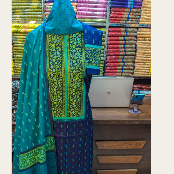 new exclushive collection high qualitiey cotton printed three piece