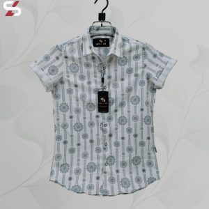 luxury popcorn half sleeve print shirt shy looks