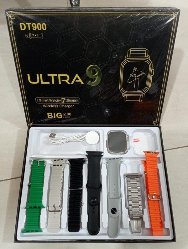 dt 900 ultra smartwatch with free 7 straps