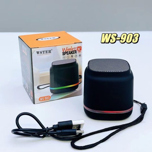 wster ws 903 colorful lighting mini wireless speaker