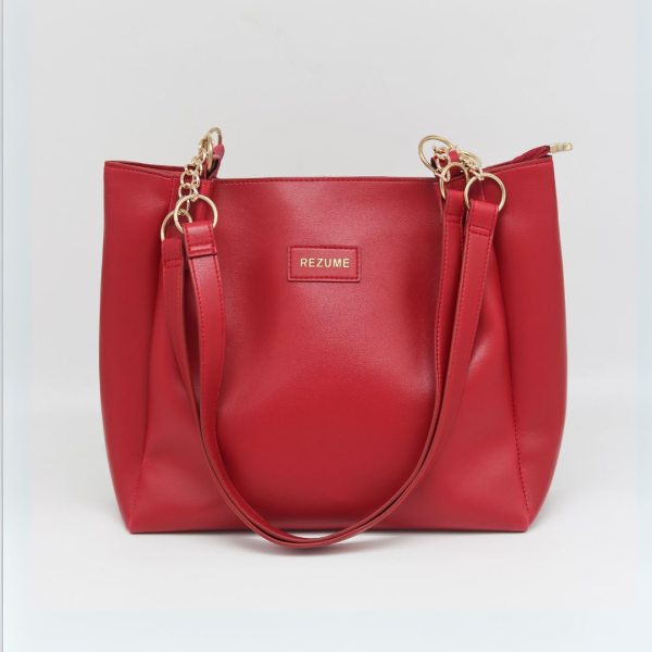 signature classic shoulder women's tote bags(maroon)