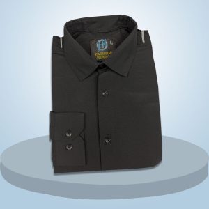 premium china micro stig shirt (formal / casual) (black)