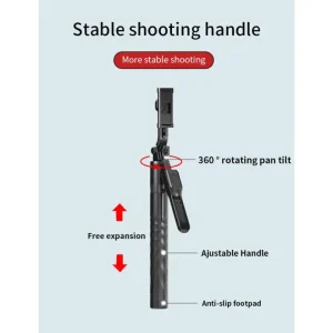 jmary kt 239 1.75m handheld stick stick & tripod 2 in 1 light weight & portable