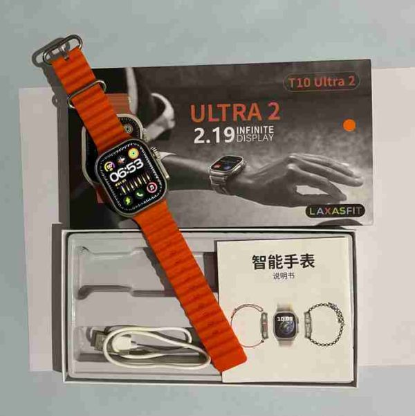t10 ultra 2 smart watch 2.19 inch large infinite display