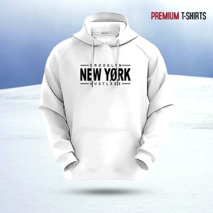 "brooklyn new york" islamic hoodie (white)