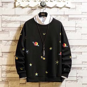 men's full sleeve sweatshirt dark space