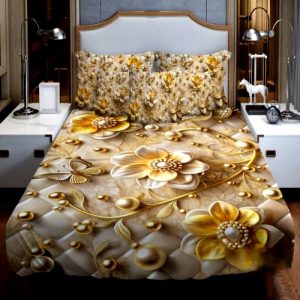 china premium 3d design bed sheet