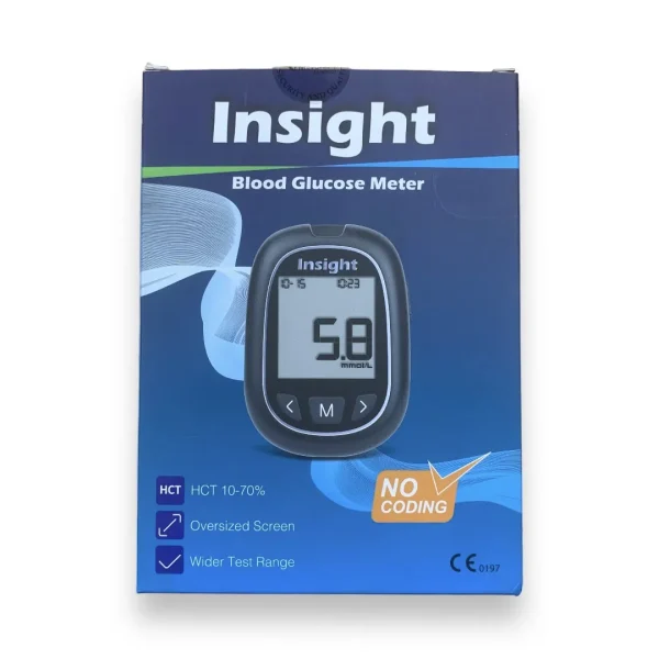 insight blood glucose meter with free thermometer