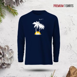 men's full sleeve (coconut tree) t shirt