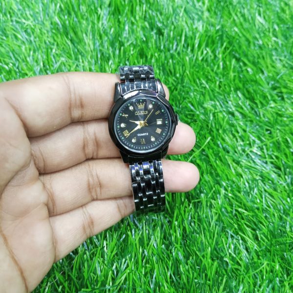 olevs watch for women branded stainless steel elegant luminous ladies watches 9931 black