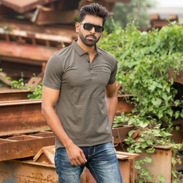 half sleeve polo shirt