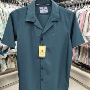 shy looks dropped shulderd half sleeve shirt for men's ( green)
