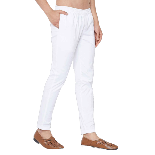 white cotton aligori pajama
