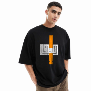 men's stylish drop shoulder (black)
