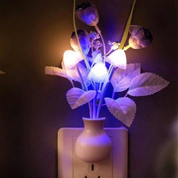 mushroom sensor led night light wall lamp