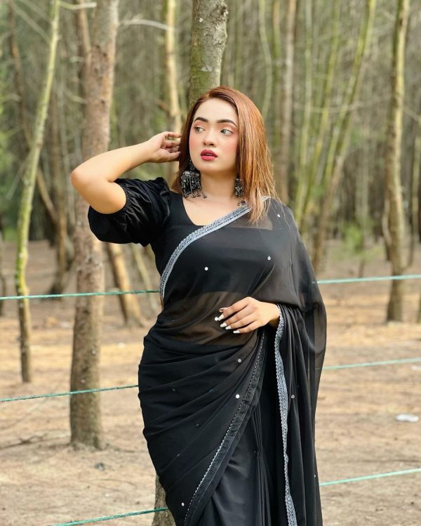 main materials georgate stone saree