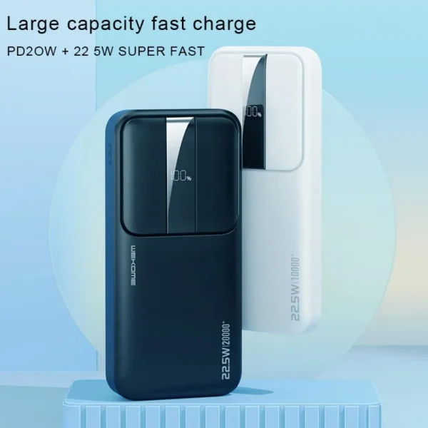 wekome wp 301 gonen series 10000mah led display fast charging power bank